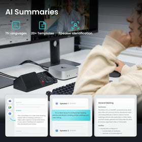 HiDock H1E Ethernet 1Gbps port ensures fast, reliable wired connectivity.