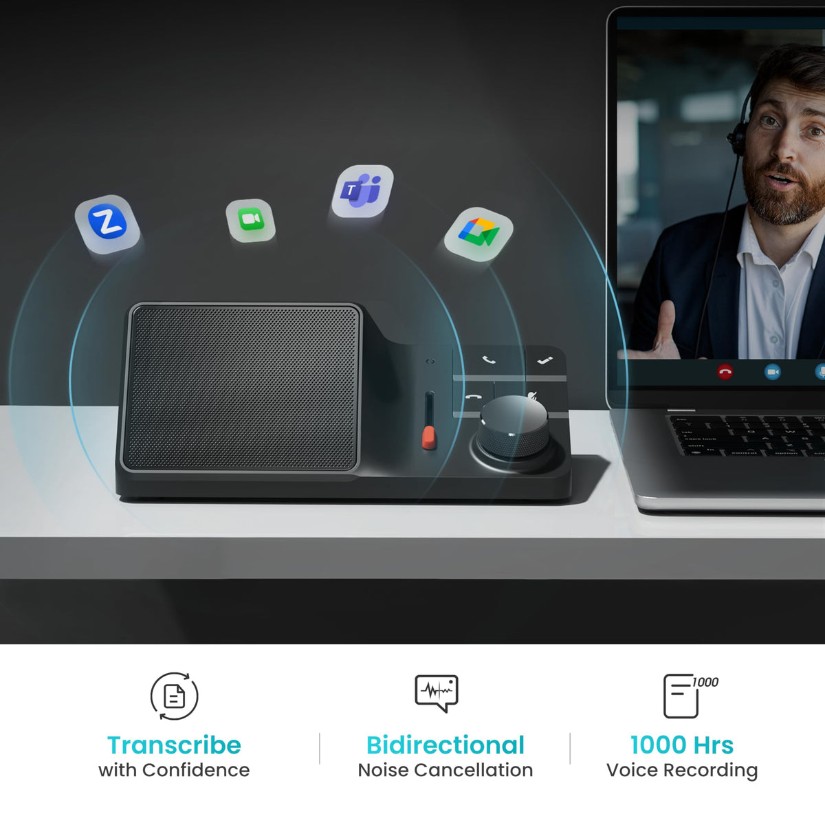 HiDock H1E USB-C ports deliver 5Gbps data transfers for quick file sharing.