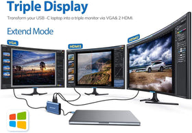 Hiearcool 4K HDMI port delivers crisp video output for presentations.