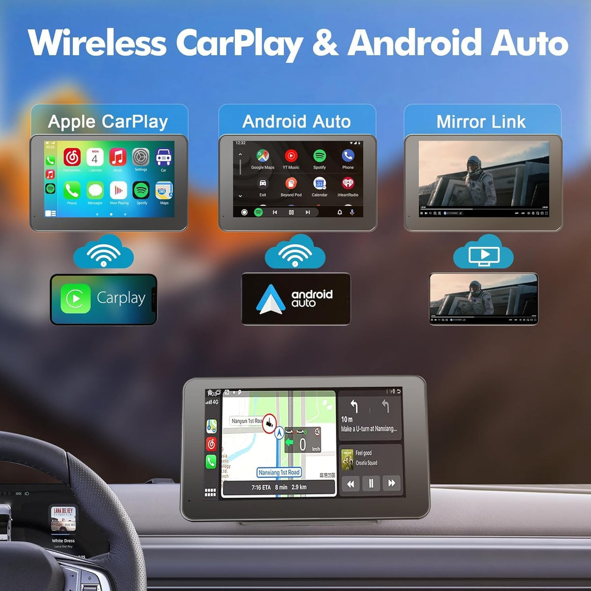 Hieha touch panel close-up showing HD clarity and responsive touch