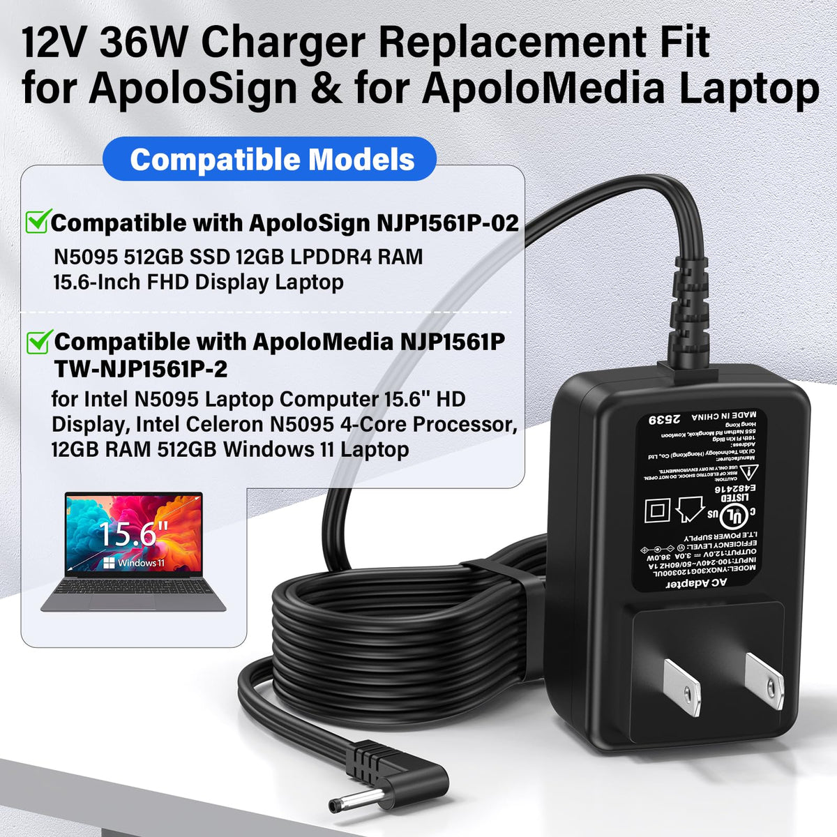 HIENADTOR dual-plug snap-in design for durable, safer charging