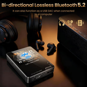 HIFI WALKER 128GB included microSD card for instant storage.