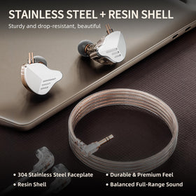 HIFI WALKER A20PRO reinforced cable detail showing anti-tangle durability for daily use