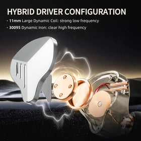 HIFI WALKER A20PRO ear fit with hooks demonstrating secure, comfortable all-day wear