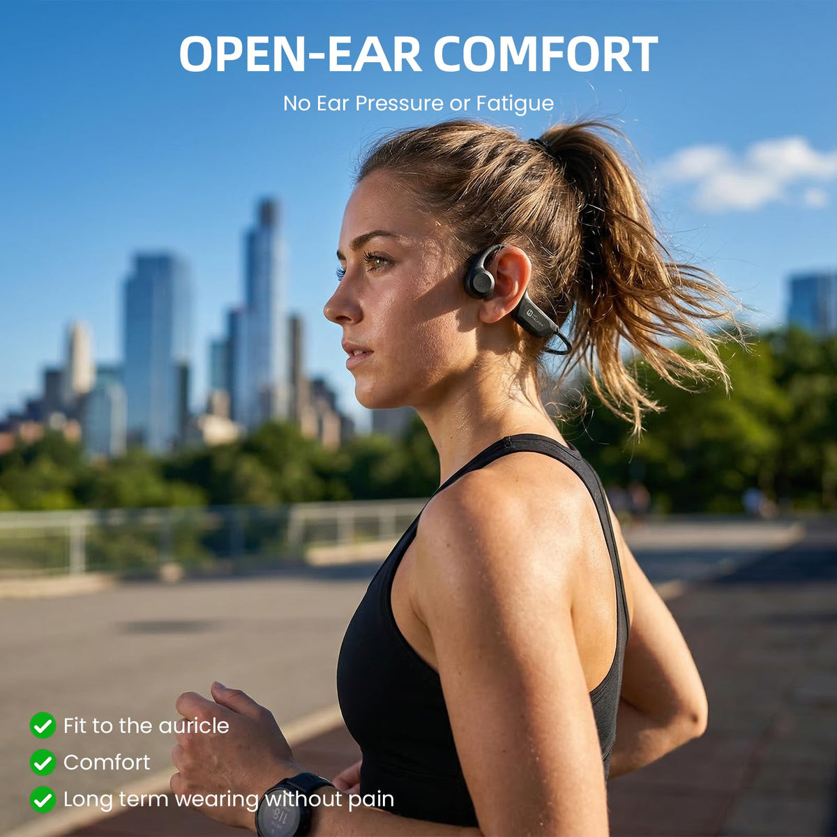 HIFI WALKER bluetooth 6.0 with mic enables clear hands-free calls.
