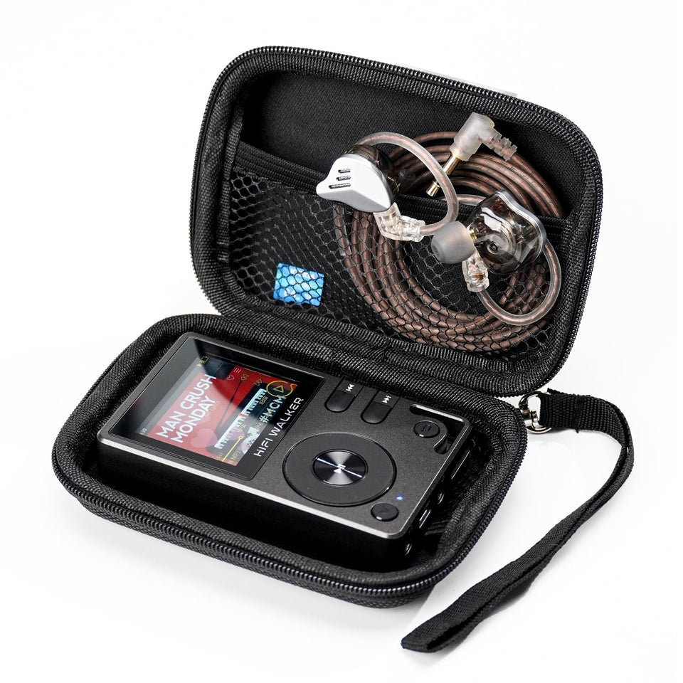 HIFI WALKER case front view showing compact protection and easy carry