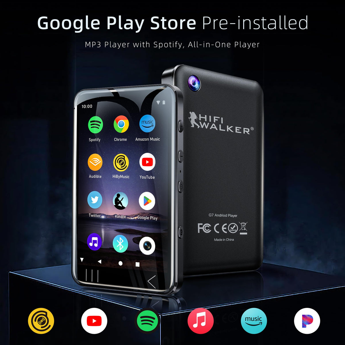 HIFI WALKER G7 in hand showing compact size and pocketable convenience