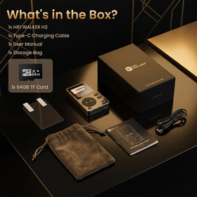 HIFI WALKER H2 provides up to 10 hours of playback.