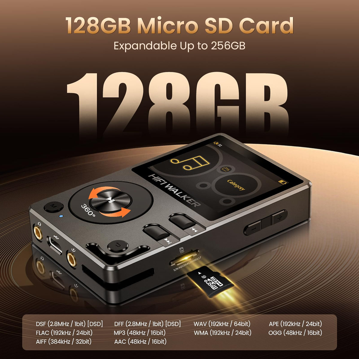 HIFI WALKER H2 USB DAC mode improves PC audio clarity.