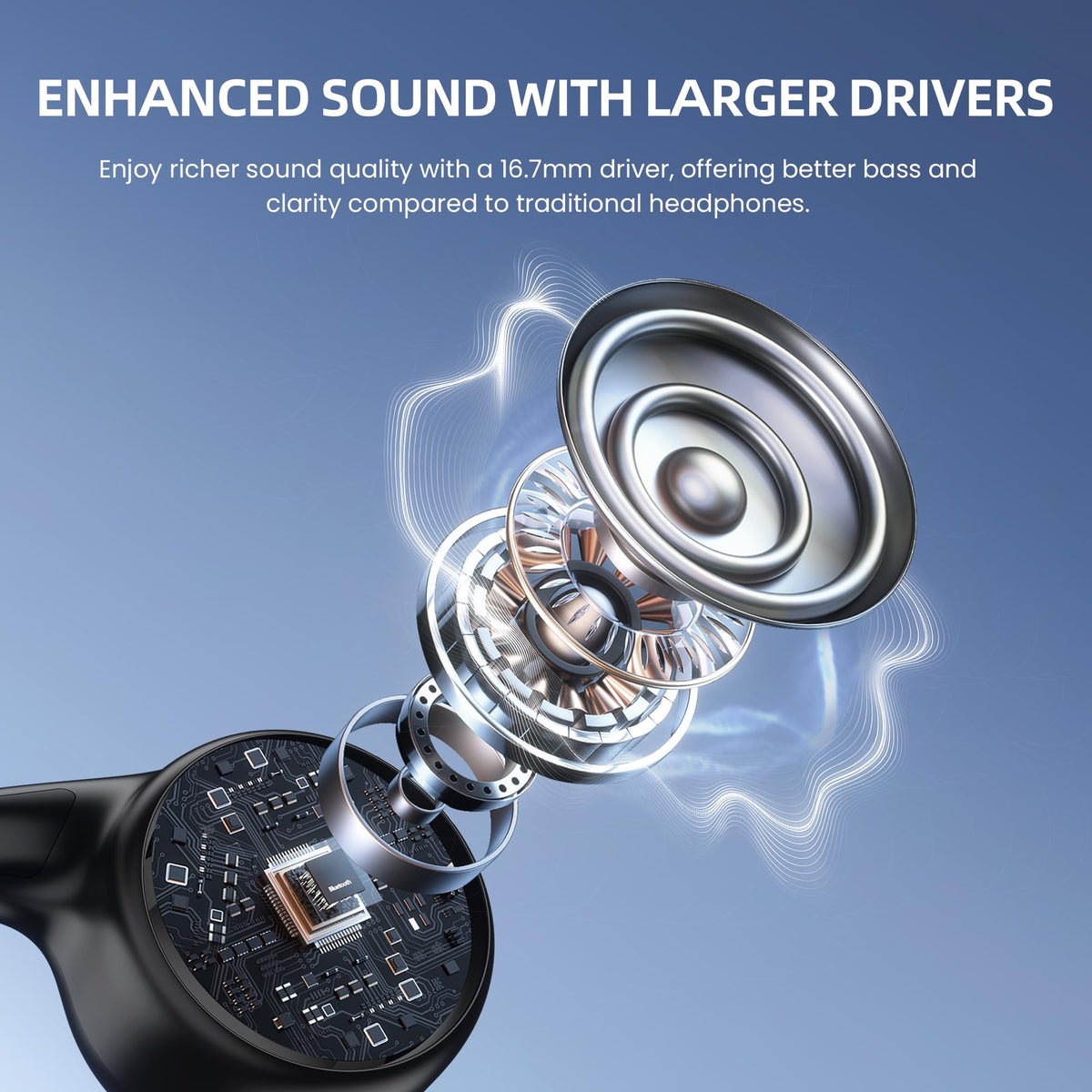 HIFI WALKER headphones with mic demonstrating hands-free calling clarity