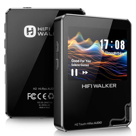 HIFI WALKER Hi-Res MP3 Player front view for portable listening on the go.