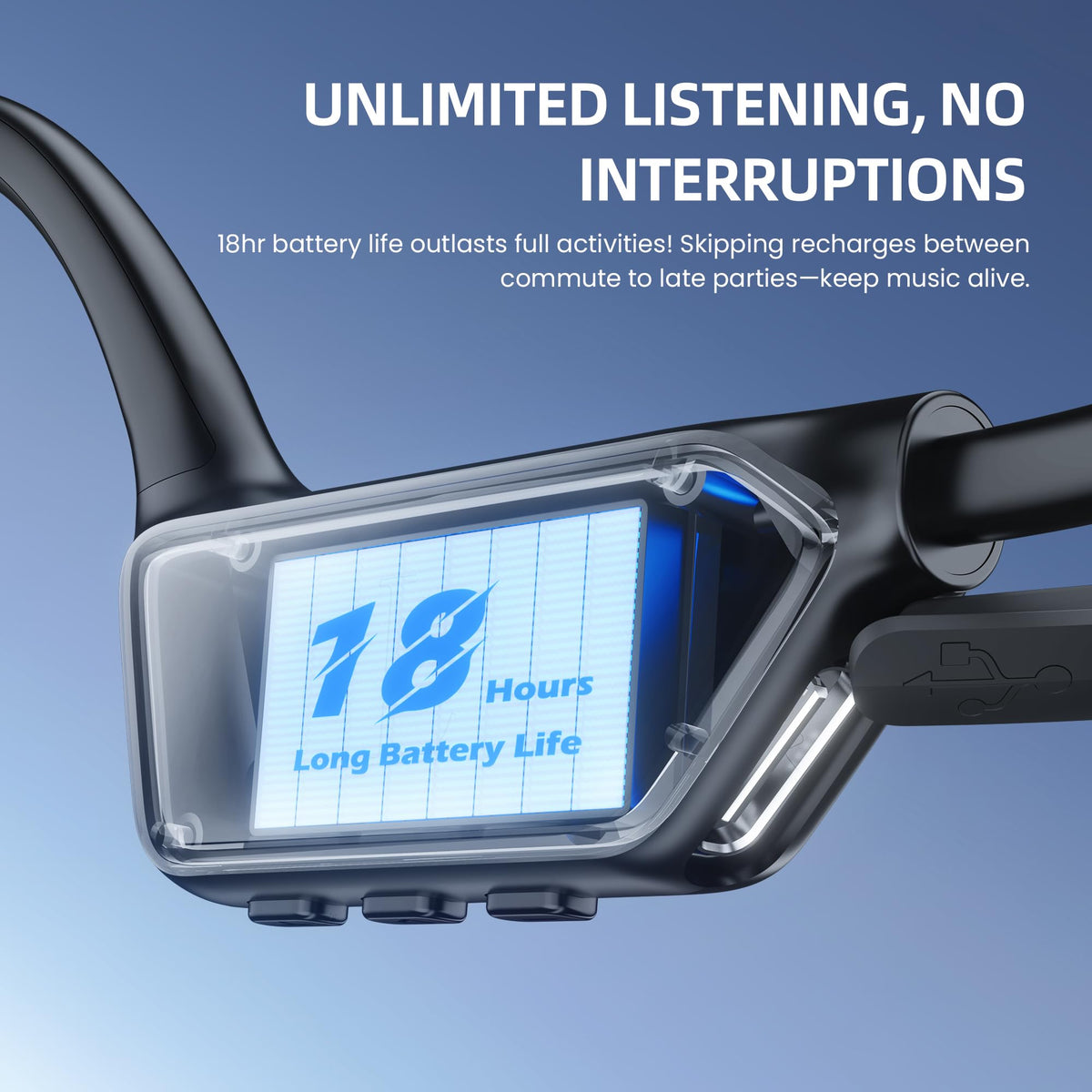 HIFI WALKER IPX7 waterproof image for sweat and rain sports use