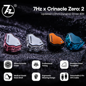 HIFIXAUDIO Zero:2 10mm driver for deep bass and crisp highs.