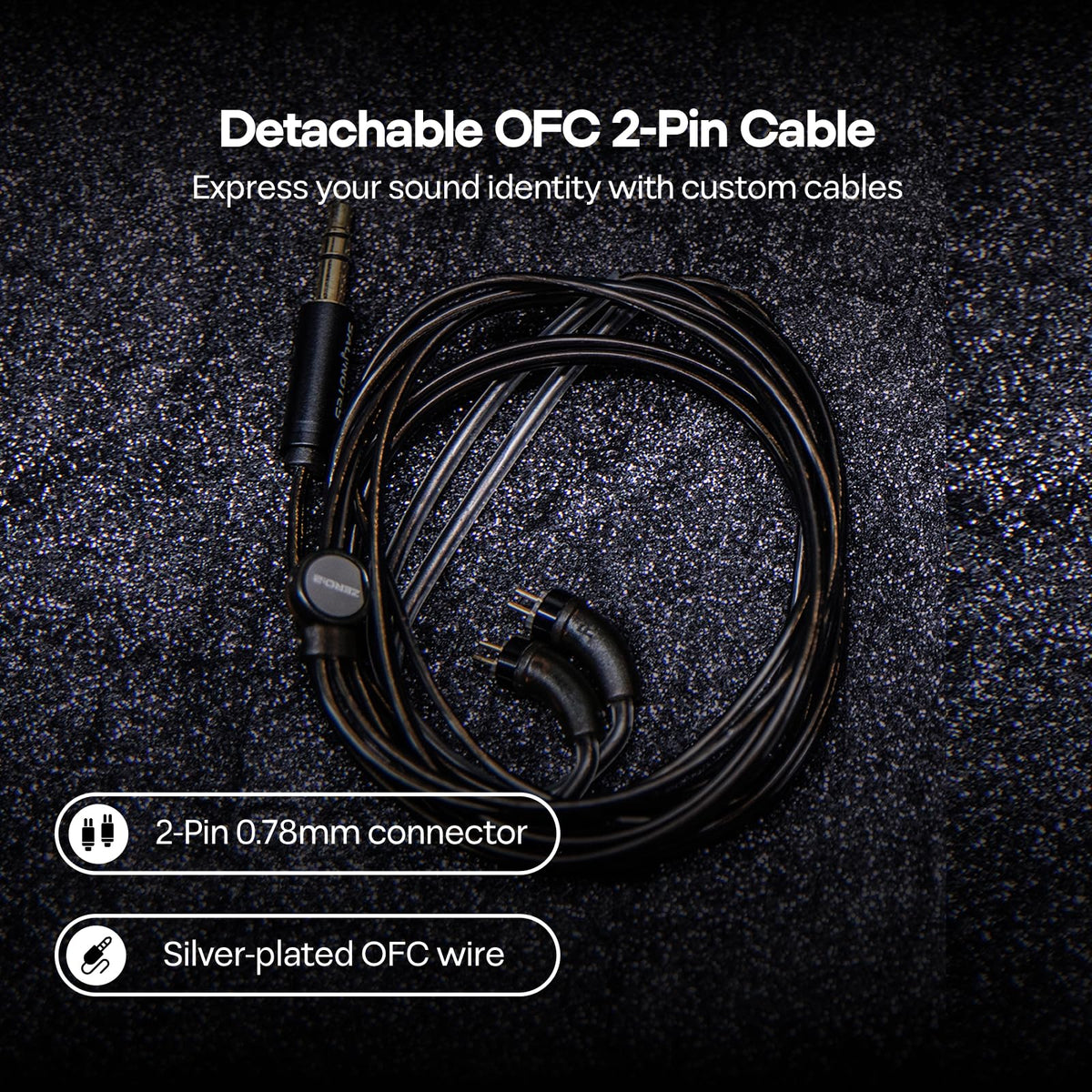 Gold-plated 3.5mm jack compatible with phones, PCs, and consoles.