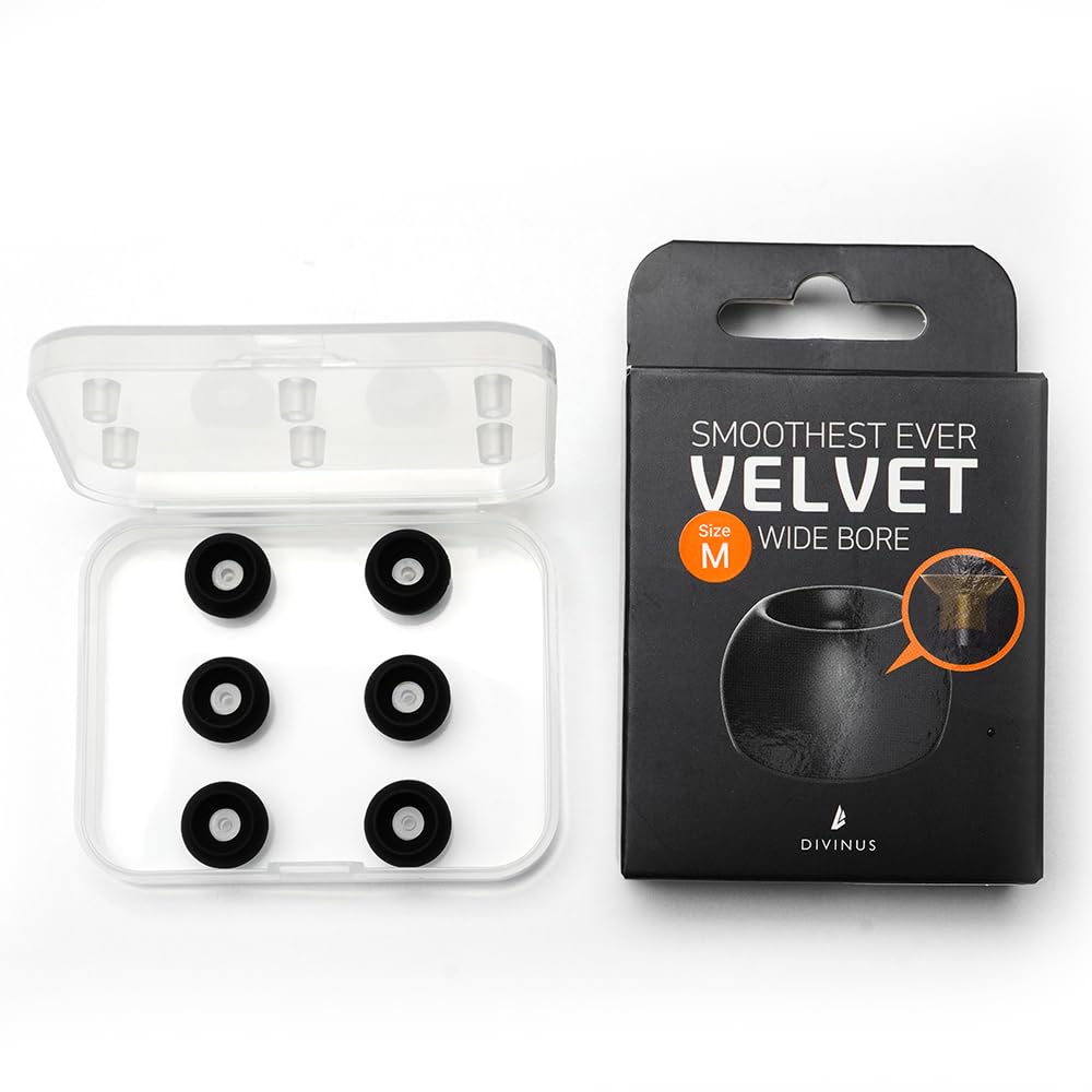 HiFiGo Divinus Velvet Eartips showcase soft velvet texture that resists dust