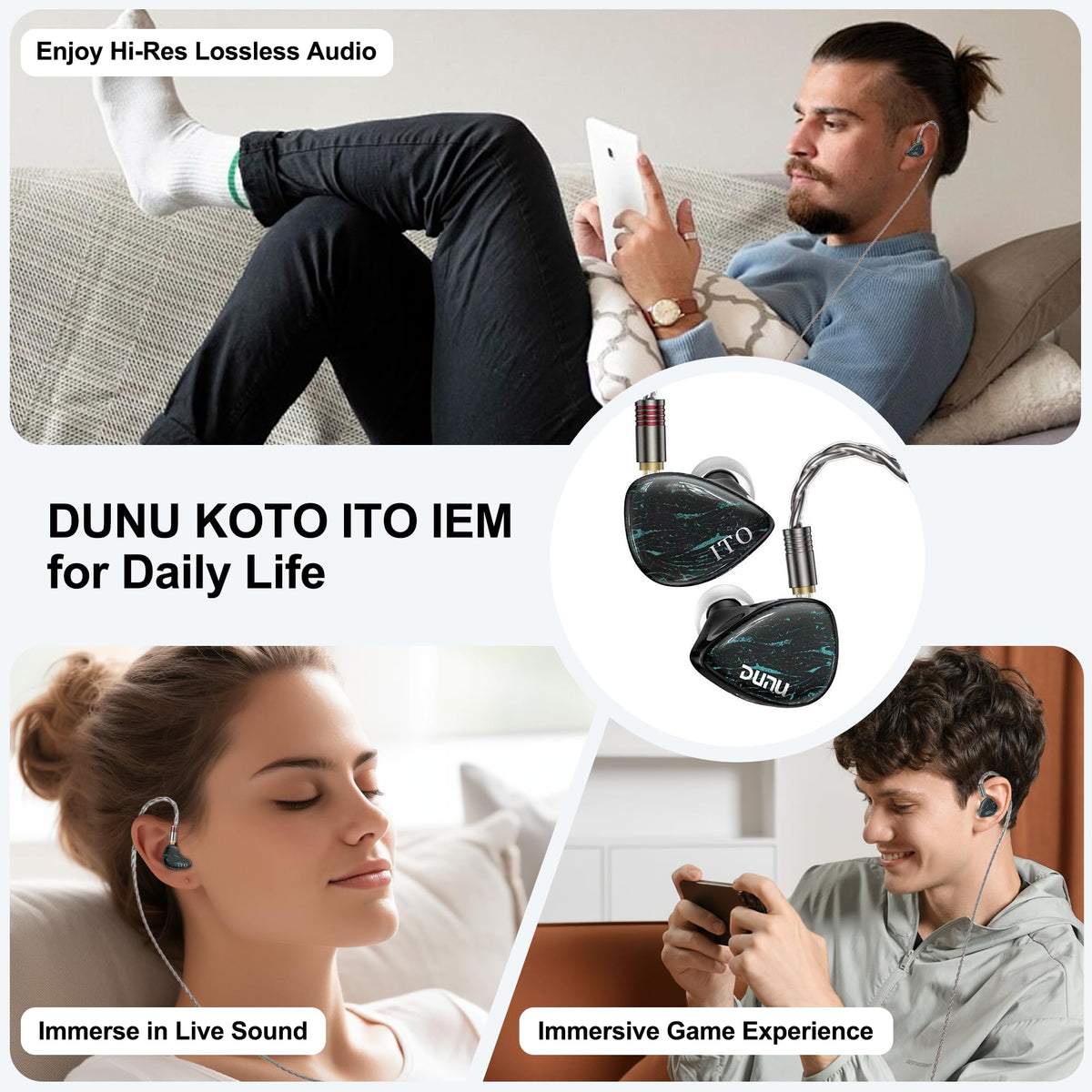 HiFiGo DUNU x KOTO ITO IEM packaging reflects premium listening setup.