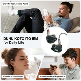 HiFiGo DUNU x KOTO ITO IEM packaging reflects premium listening setup.