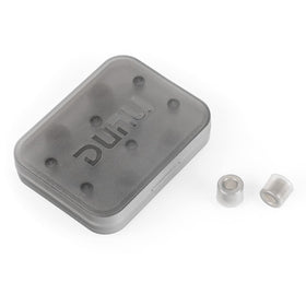 HiFiGo DUNU S&S earbud tips in use with wireless earbuds for noise isolation