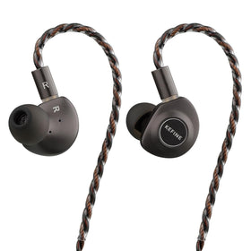 HiFiGo Kefine Delci IEMs metal housing close-up for durable, scratch-resistant build.