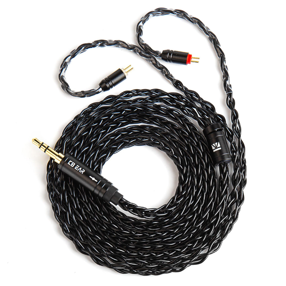 Hifihear KBEAR ST12 14-core silver-plated cable close-up for detailed audio