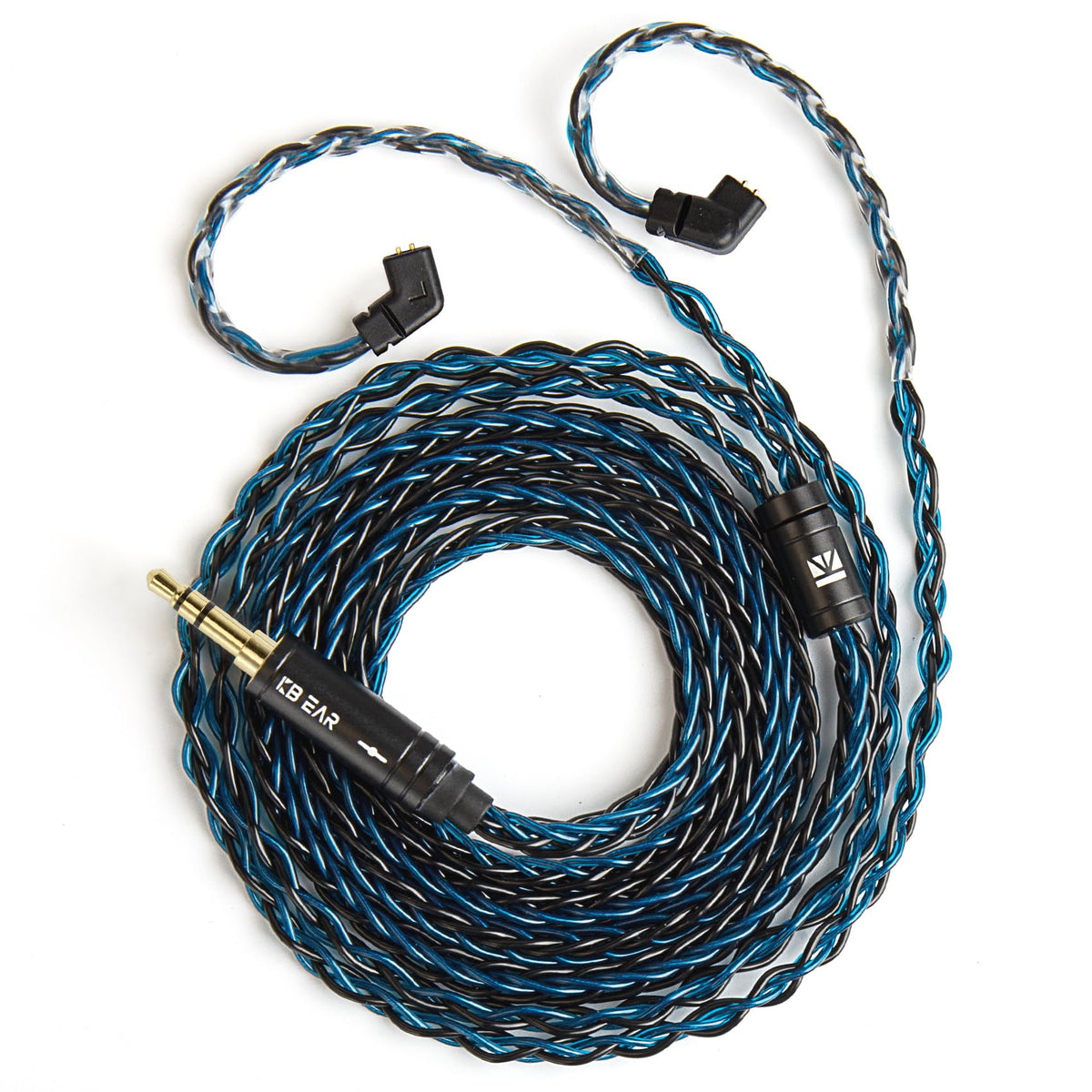 Hifihear KBEAR ST12 Max 1.5m cable coiled for longer listening sessions.