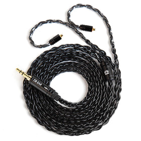 Hifihear KBEAR ST12 MMCX IEM cable close-up highlighting 4N OFC cores for crisp highs.