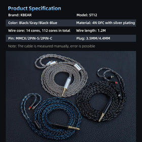 Hifihear ST12 soft ear hooks provide comfortable extended listening.
