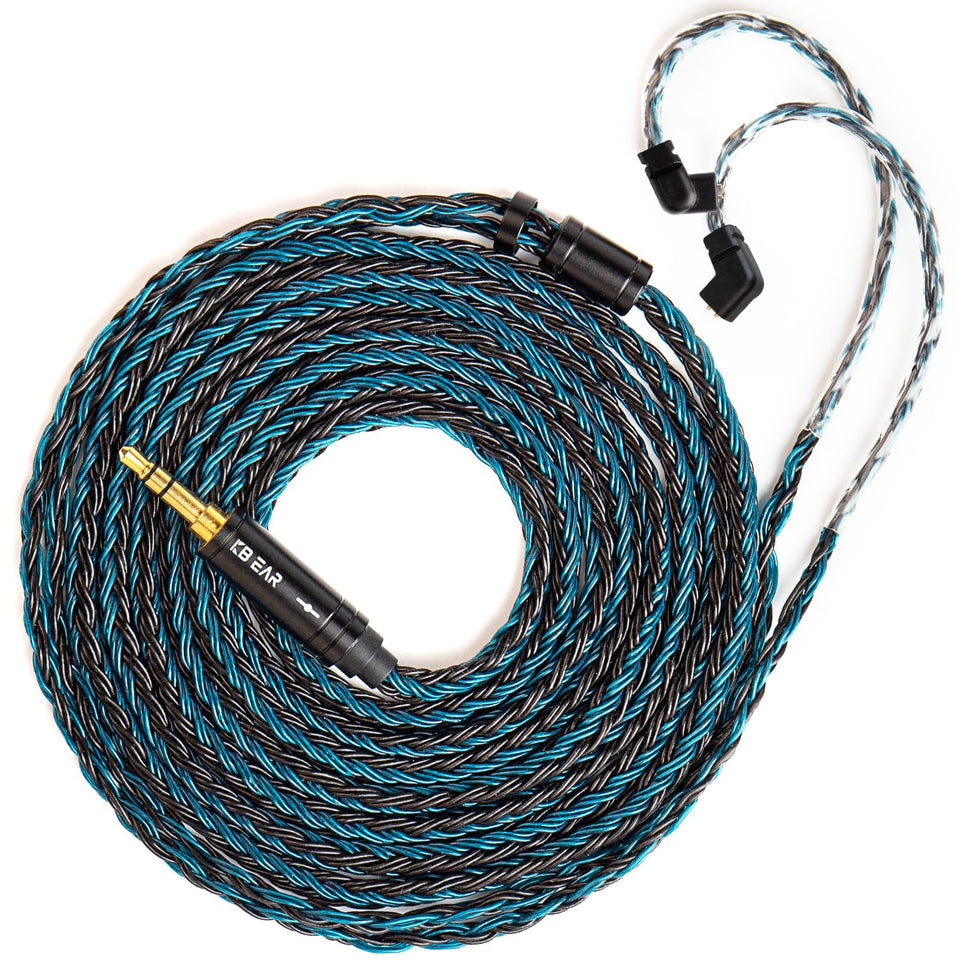 KBEAR ST16 Plus 2m cable shown for extended wired listening sessions