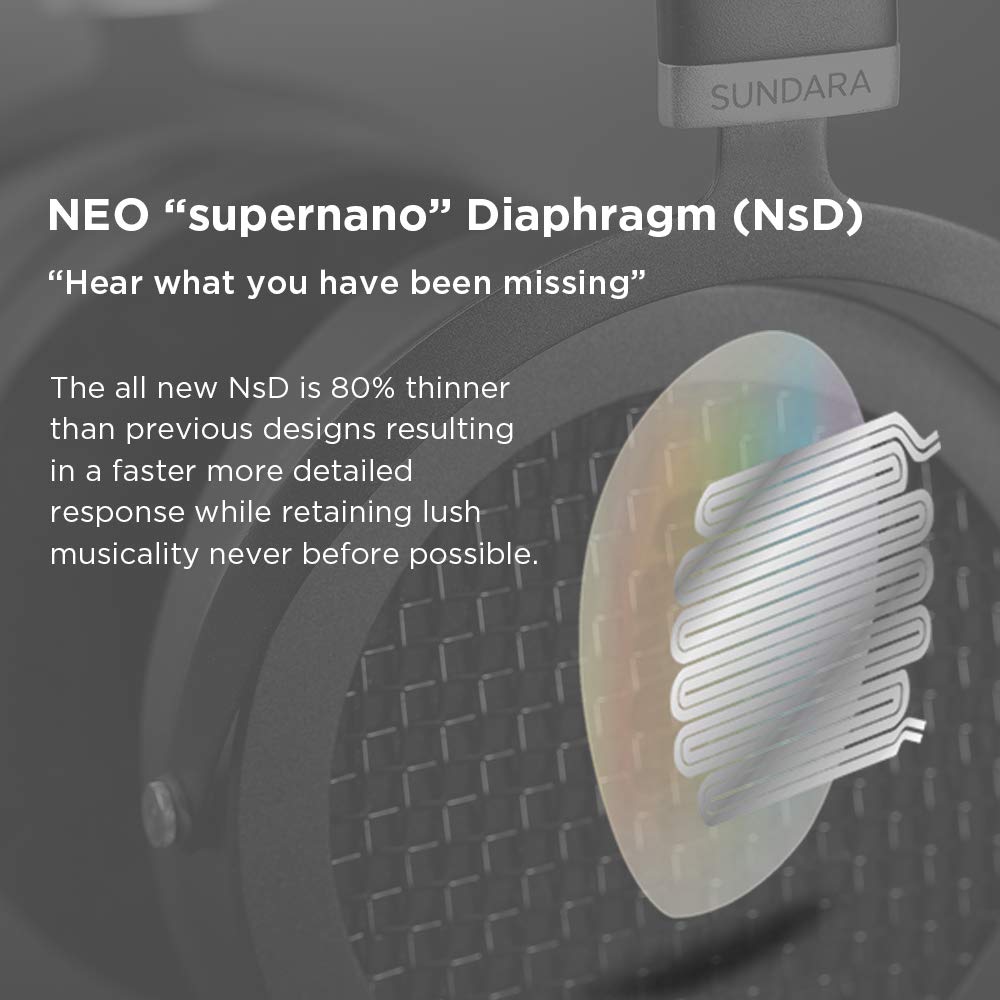 HIFIMAN Sundara with matte black finish for stylish, durable look.