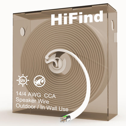 HiFind front packaging 100ft white box showing easy-pull dispenser and product label benefit