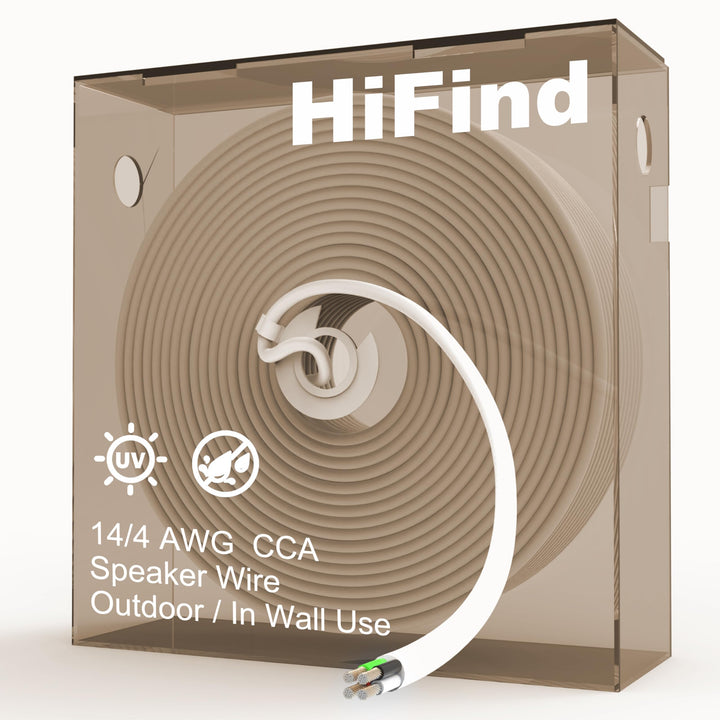HiFind front packaging 100ft white box showing easy-pull dispenser and product label benefit