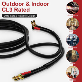 HiFind gold-plated banana tips provide corrosion resistance and crisp sound.