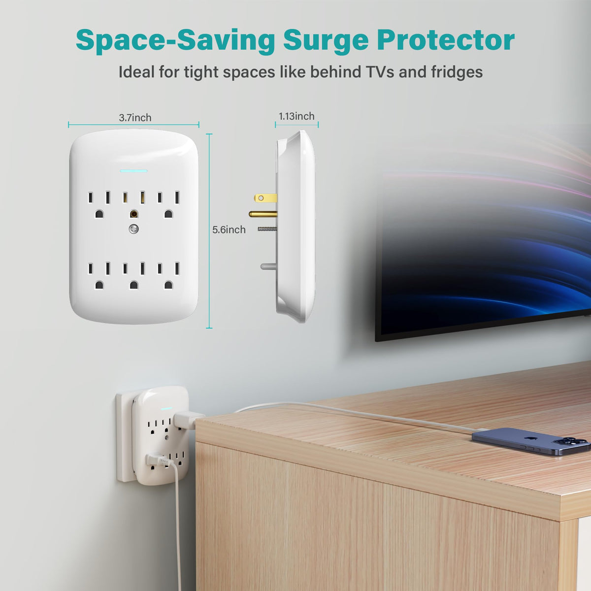 HiFind mounted and secured with fixing screw for a stable, flush installation