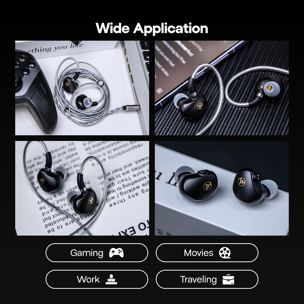 HIFIXAUDIO lifestyle ear fit photo demonstrating secure wear and long-session comfort