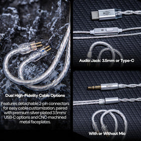 HIFIXAUDIO Belle in-ear fit offers ergonomic comfort during extended use.