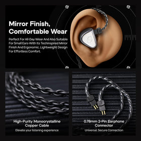 HIFIXAUDIO Vivace detachable cable emphasizes signal clarity with premium copper wiring.