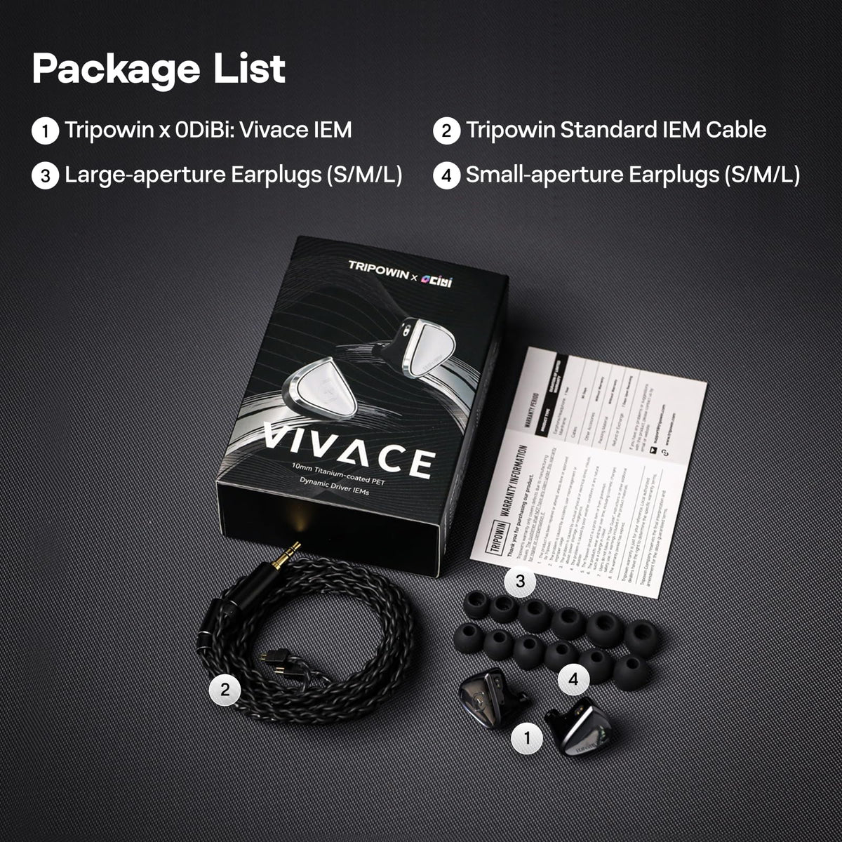 HIFIXAUDIO Vivace packaging box reveals premium presentation and accessories.