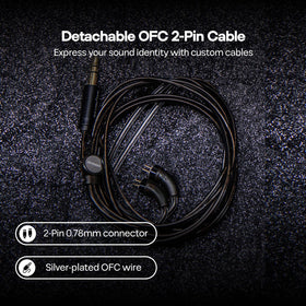 HIFIXAUDIO Zero:2 silver-plated OCC copper cable for clear signal paths.
