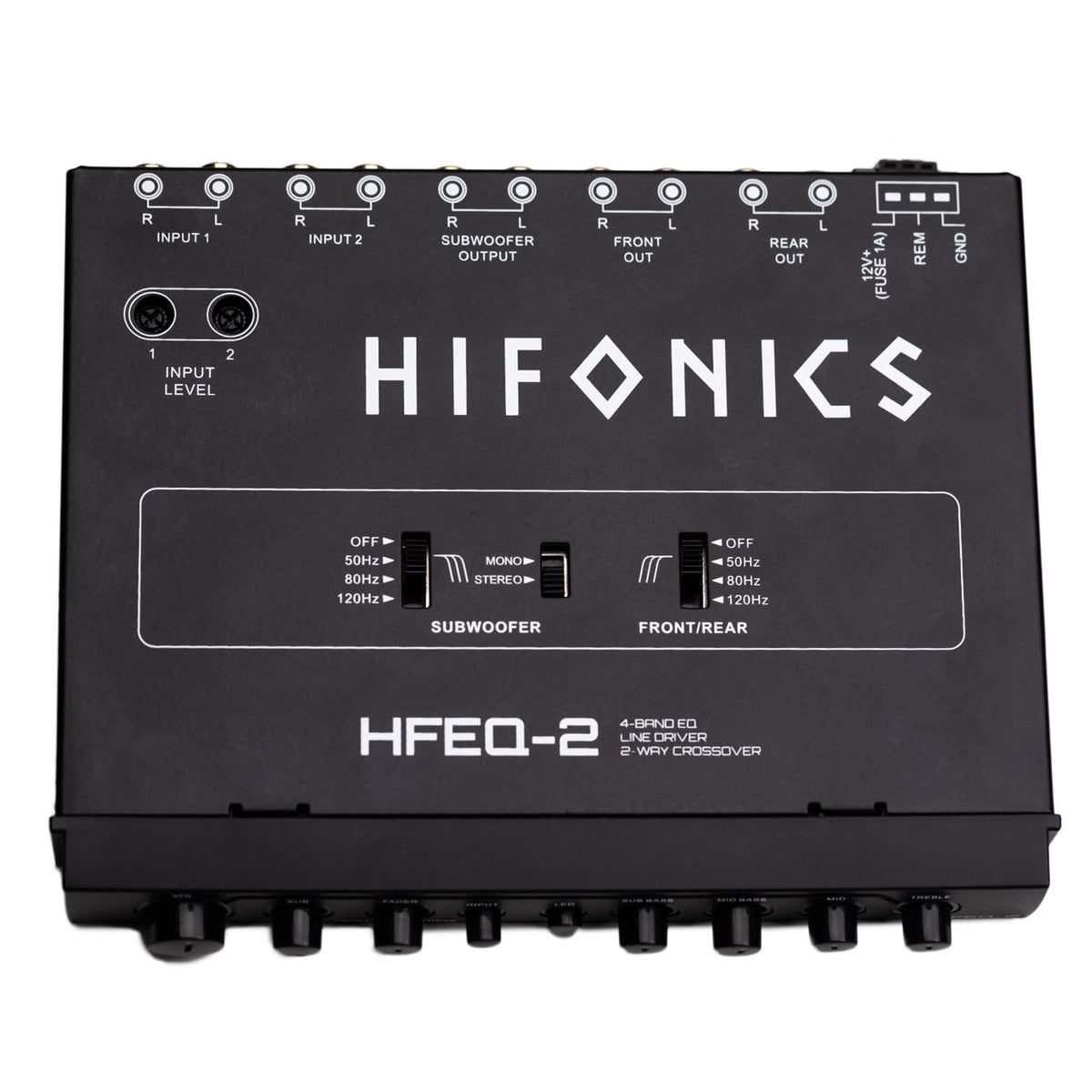 HIFONI HIFONICS CAR EQ slim side profile for easy under-dash fitting