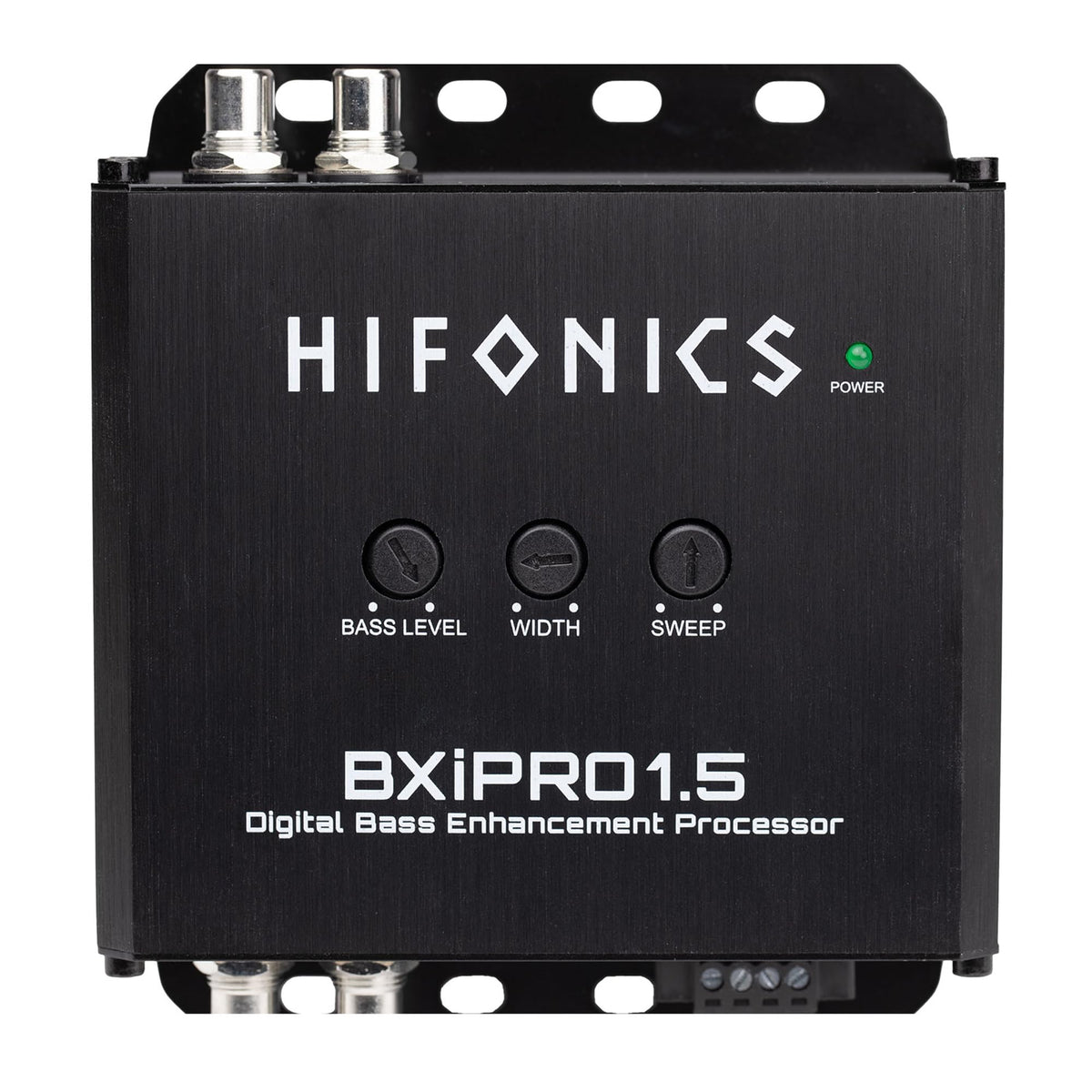 Hifonics BXIPRO1.5 installed in a vehicle dashboard for discreet placement