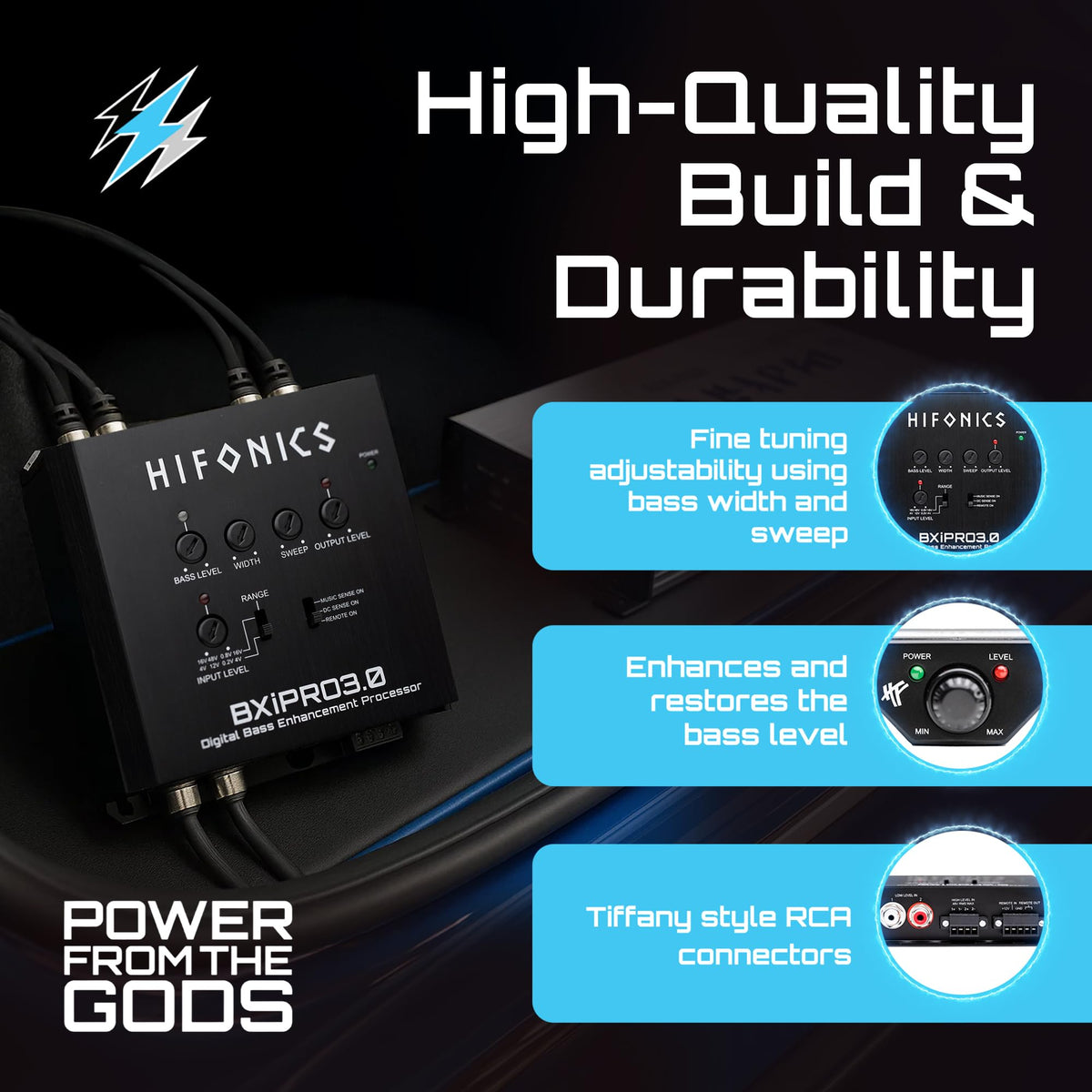 Hifonics BXIPRO3.0 universal integration with upgraded subwoofers for powerful bass.