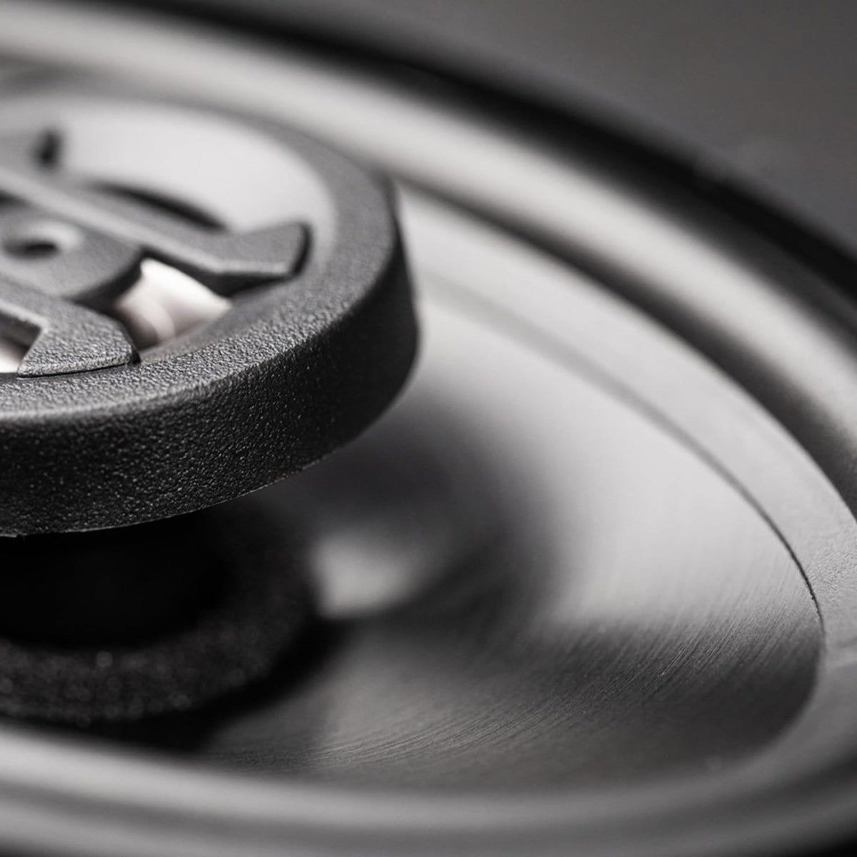 Hifonics speakers in a car interior lifestyle shot showcasing improved sound