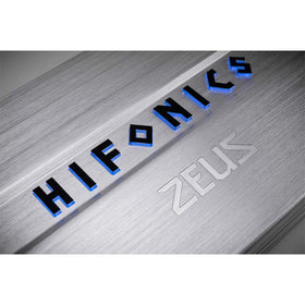 Hifonics Zeus 600W heat sink photo demonstrates efficient cooling during use.