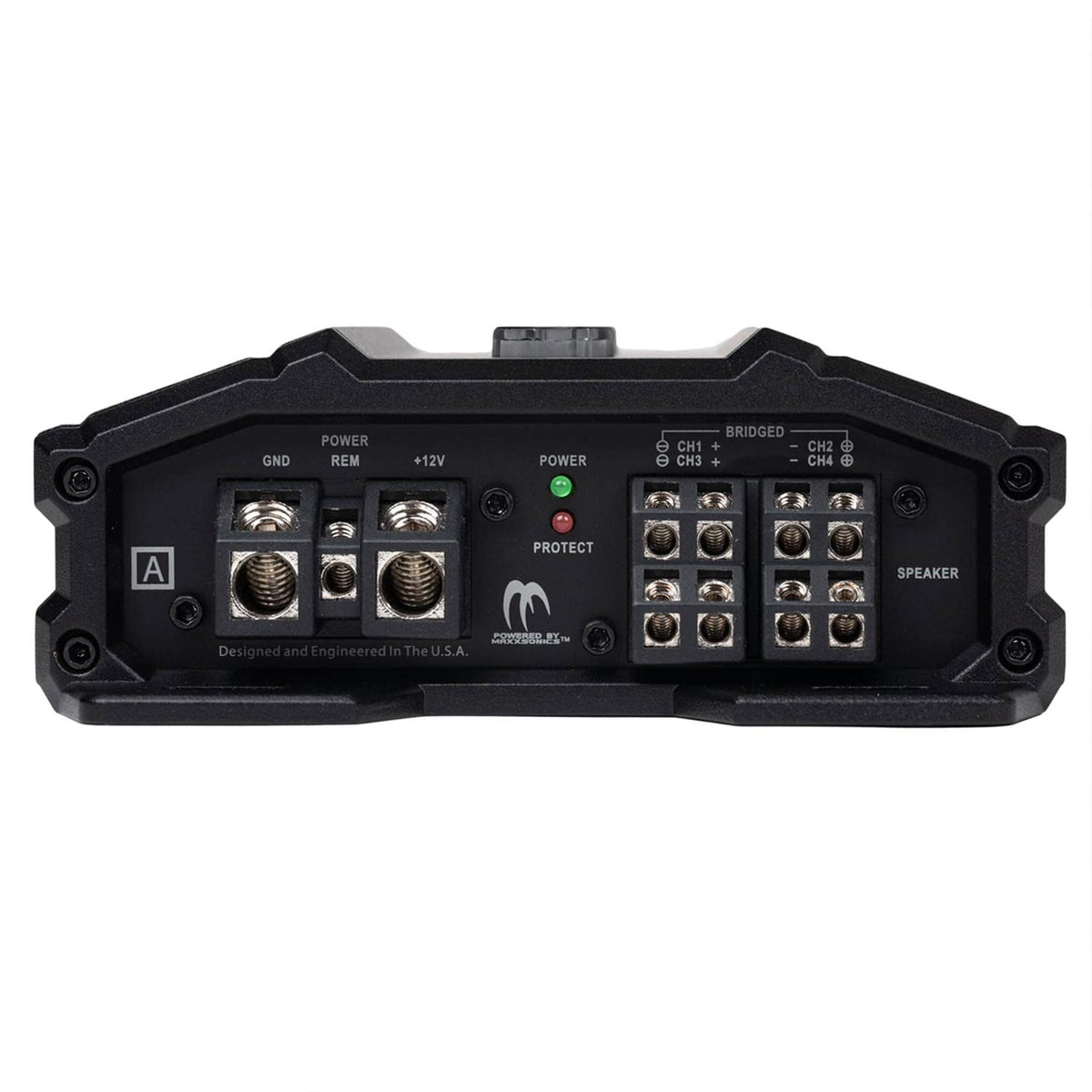 Hifonics Zeus Delta 1350W secure molded terminals close-up