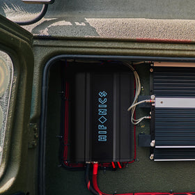 Angled RCA inputs provide easy access during installation.