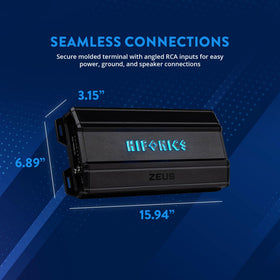 Hifonics Zeus Delta auto turn-on feature enables seamless activation.