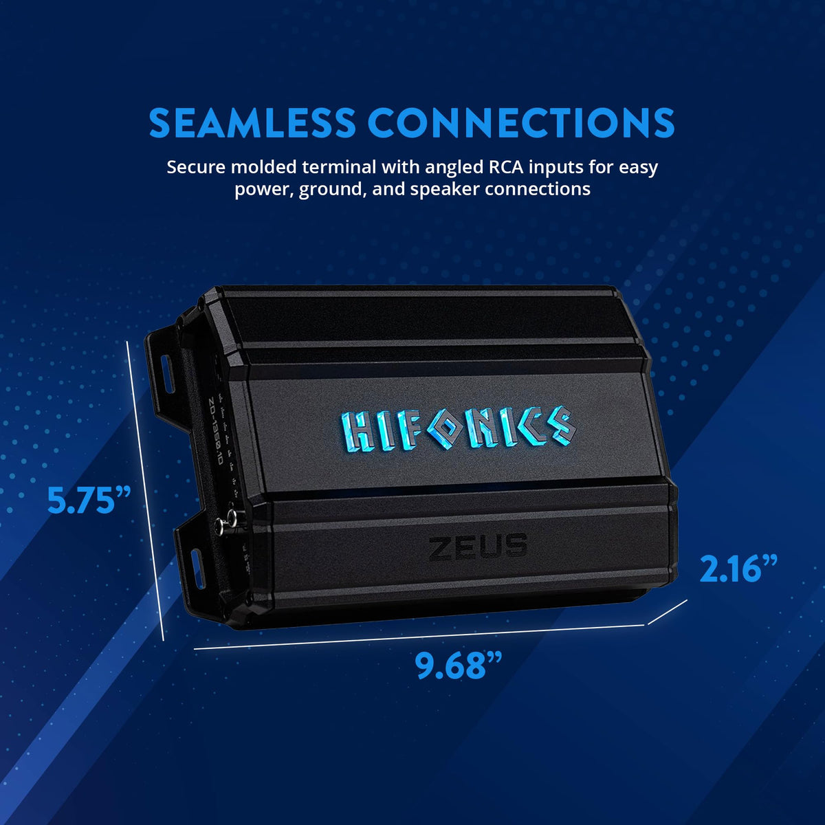 Hifonics Zeus Delta nickel-plated chassis adds durability and premium feel