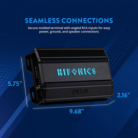 Hifonics Zeus Delta nickel-plated chassis adds durability and premium feel