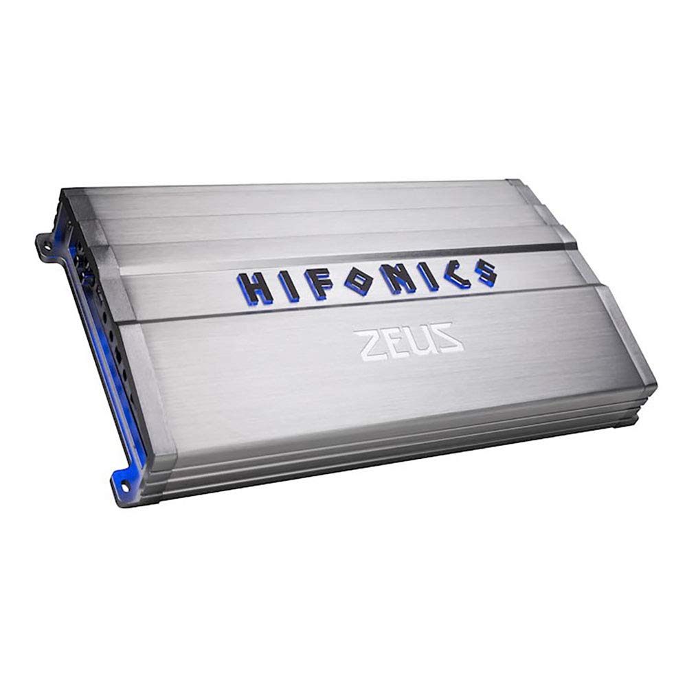 Hifonics Zeus Gamma 3200W front panel shows rugged build for stable power delivery.