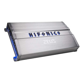 Hifonics Zeus Gamma 3200W front panel shows rugged build for stable power delivery.